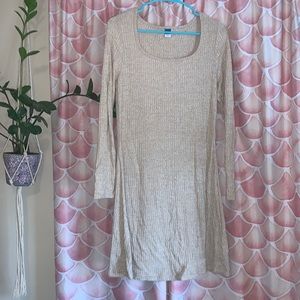 Old Navy Cream Sweater Dress